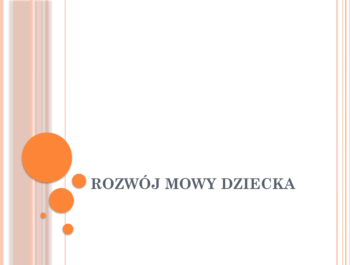 Rozwój mowy dziecka